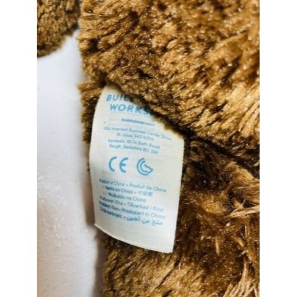 Build-A-Bear Workshop BABW Brown Baseball Bear Plush Stuffed Animal - Picture 3 of 5